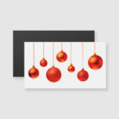 Weihnachtsbälle Magnetkarte (Vorne/Hinten)