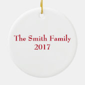 Weihnachtsbälle mit Ribbon Keramik Ornament (Hinten)