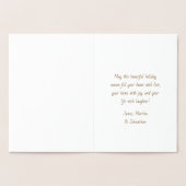 Weihnachtsbälle ohne Foto Folienkarte (Innenseite)