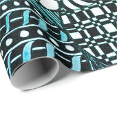 Weihnachtsbälle Originale in Grüntönen Geschenkpapier (Rolleneckpunkt)