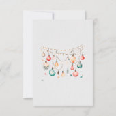 Weihnachtsbälle Ornament Kapsel Notiz Karte (Rückseite)