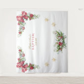 Weihnachtsbälle Pine Cone Gold Taufe Foto Prop. Wandteppich (Vorderseite)