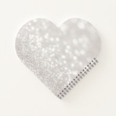 Weihnachtsbälle, Pine Tree, Deer, Glittery Bokeh Notizbuch (Rückseite)