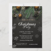 Weihnachtsbälle, Pines Weihnachtsunternehmen Party Einladung (Vorderseite)