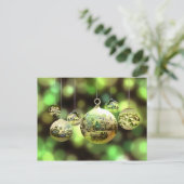 Weihnachtsbälle Postkarte (Stehend Vorderseite)