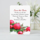 Weihnachtsbälle Save the Date (Stehend Vorderseite)