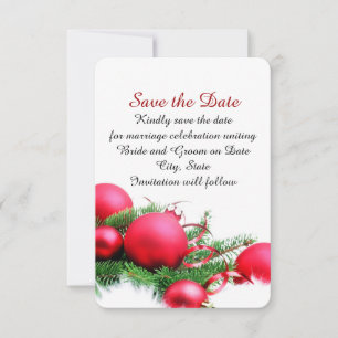 Weihnachtsbälle Save the Date