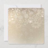 Weihnachtsbälle, Schneeflocken, Corporate Party Einladung (Rückseite)