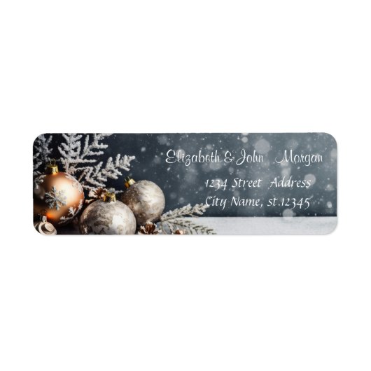 Weihnachtsbälle, Schneeflocken Grau (Vorne)