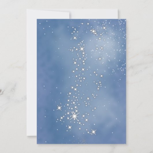 Weihnachtsbälle, Schneeflocken, korporiertes Party Einladung (Rückseite)