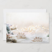 Weihnachtsbälle Schneeflocken Weihnachts-Party Einladung (Rückseite)