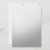 Weihnachtsbälle, Silver Corporate Christmas Party Einladung (Rückseite)