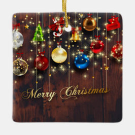 Weihnachtsbälle, Sterne & Schneeflocken Keramikornament