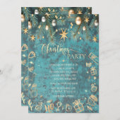 Weihnachtsbälle, Sternenfirma Einladung (Vorne/Hinten)