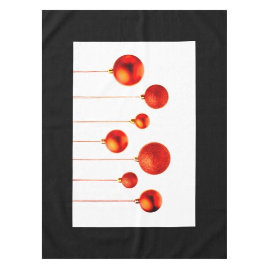 Weihnachtsbälle Tischdecke (Vorderseite)