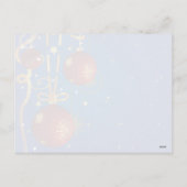 Weihnachtsbälle und Ribbons Postkarte (Rückseite)