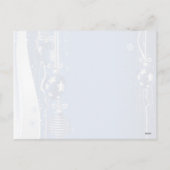 Weihnachtsbälle und Ribbons Postkarte (Rückseite)