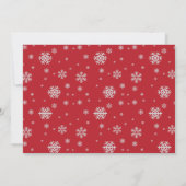 Weihnachtsbälle Vier Fotokarte Einladung (Rückseite)