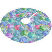Weihnachtsbälle Weihnachtsbaumrock Polyester Weihnachtsbaumdecke (Schrägansicht)