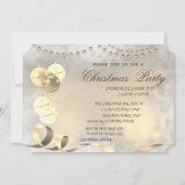 Weihnachtsbälle, Weihnachtsfeiertag im Unternehmen Einladung (Vorderseite)