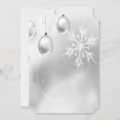 Weihnachtsbälle,Wineglass,FirmenweihnachtsfestPart Einladung (Rückseite)