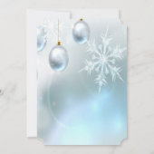 Weihnachtsbälle,Wineglass,FirmenweihnachtsfestPart Einladung (Rückseite)