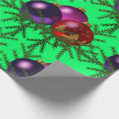 Weihnachtsbälle Wrackpapier Geschenkpapier (Ecke)