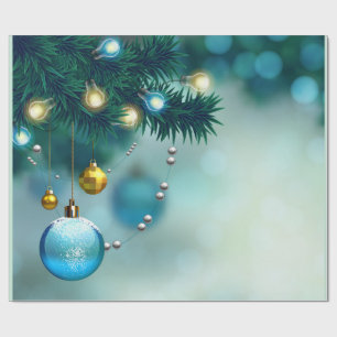 Weihnachtsbälle Wrackpapier Geschenkpapier