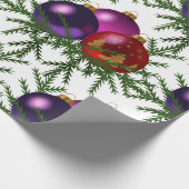 Weihnachtsbälle Wrackpapier Geschenkpapier (Ecke)