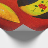 Weihnachtsbällenbaum in Rot Geschenkpapier (Ecke)