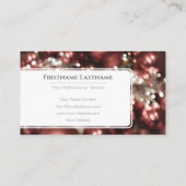 Weihnachtsbäller feierlich versammeln Eventmanager Visitenkarte (Rückseite)