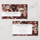 Weihnachtsbäller feierlich versammeln Eventmanager Visitenkarte (Vorne/Hinten)