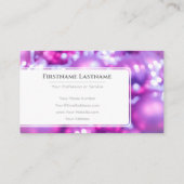 Weihnachtsbäller feierlich versammeln Eventmanager Visitenkarte (Rückseite)