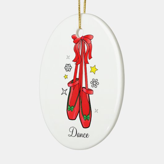 Weihnachtsballett-Schuhe Keramikornament (Links)