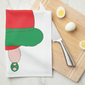 Weihnachtsballett Schweineküche Handtuch (Viertel Falte)