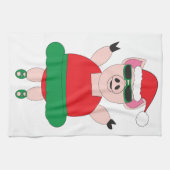 Weihnachtsballett Schweineküche Handtuch (Horizontal)