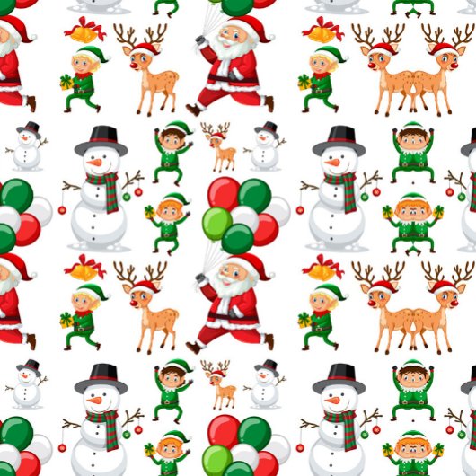 Weihnachtsballons-Wrapping Paper Geschenkpapier