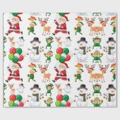 Weihnachtsballons-Wrapping Paper Geschenkpapier (Flach)