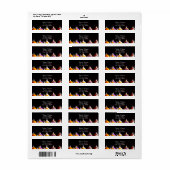 Weihnachtsballs 3D Art Rücksendeadressen-Aufkleber (Vorne)