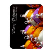 Weihnachtsballs Personalisiertes Weihnachtsmagazin Magnet (Vertikal)