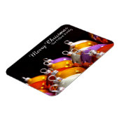 Weihnachtsballs Personalisiertes Weihnachtsmagazin Magnet (Linke Seite)
