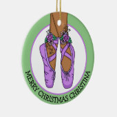 Weihnachtsballschläger Personalisiert Keramik Ornament (Rechts)