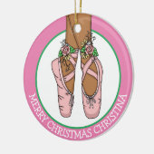 Weihnachtsballschläger Personalisiert Keramik Ornament (Links)