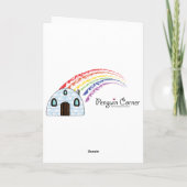 Weihnachtsballschuhe Name Anpassbare Karte (Rückseite)