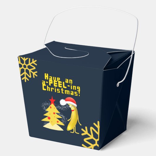 Weihnachtsbanane Geschenkschachtel (Vorderseite)