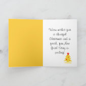 Weihnachtsbanane Karte (Innenseite)