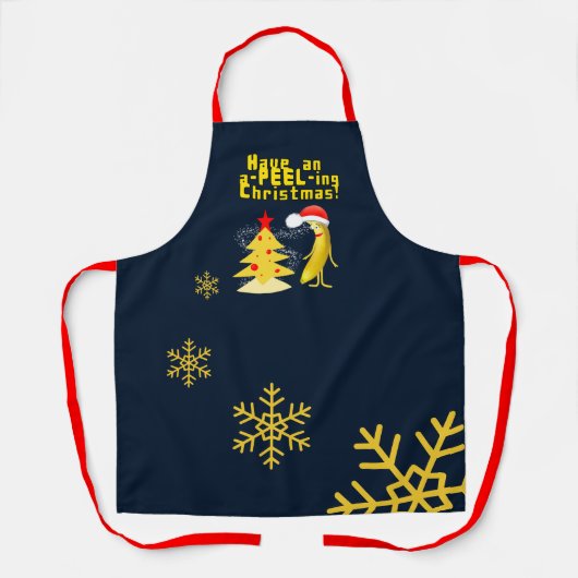 Weihnachtsbanane Schürze (Vorderseite)