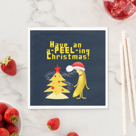 Weihnachtsbanane Serviette (Beispiel)