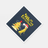 Weihnachtsbanane Serviette (Ecke)