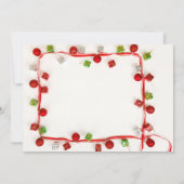 Weihnachtsband-Abendessen Einladung (Rückseite)